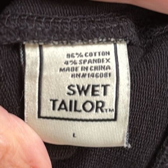 Swet Tailor Black Lightweight Hoodie Large - Picture 9 of 9